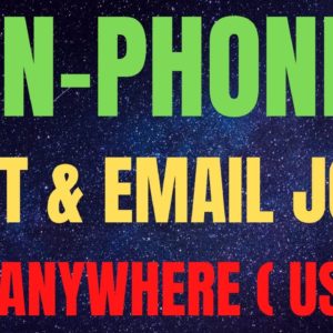 Non-Phone Work From Home Job | Email & Chat Work From Home Job | Live Anywhere ( USA )