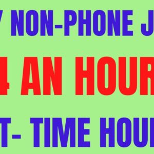 Easy Non-Phone Work From Home Job | $14 An Hour | Part - Time Hours | Work From Home Job | #online