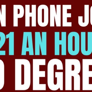 Non Phone | $21 An Hour  | No Degree | Best Non Phone Work From Home Job | Online Job 2022 | Remote