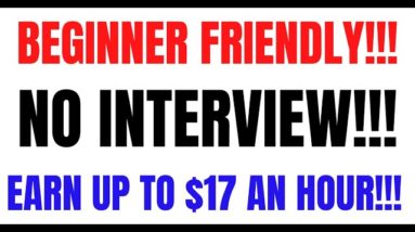 Beginner Friendly | Set Your Own Schedule | No Interview| Earn Up to $17 An Hour  Work From Home Job