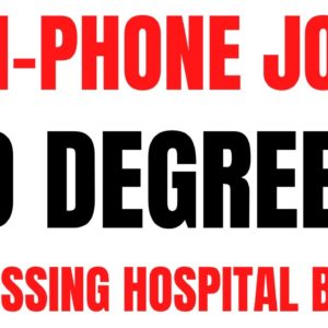 Non-Phone | No Degree | Processing Hospital Bills | Best Non Phone Work From Home Job | Online Job