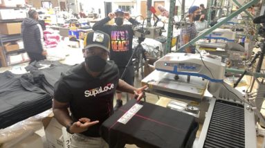 LIVE: 100 Shirt 1 hour Challenge Version 1 (Pressing up Supacolor SupaLove giveaway T-Shirts)