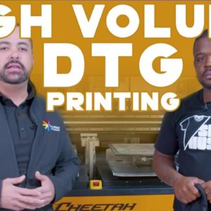 Printing With A $300,000 Direct To Garment Printing Machine. (High Production DTG Business Workflow)