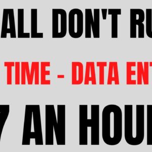 If Y'all Don't Run | Part Time Data Entry | $17 An Hour | Best Non Phone Work From Home Job | Remote