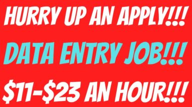 Non-Phone | Data Entry Work From Home Job | $11-$23 An Hour | Best Non Phone Work From Home Jobs