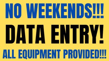 Non-Phone | No Weekends | Data Entry | All Equipment Provided | Best Non Phone Work From Home Jobs