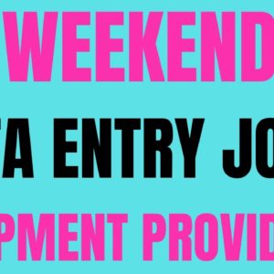 No Weekends | Data Entry | Equipment Provided | Best Non Phone Work From Home Job 2021