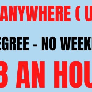 Live Anywhere ( USA ) | No Degree - No Weekends | $18 An Hour | Best Work From Home Job | Remote Job