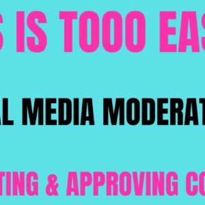 This Is Tooo Easy | Social Media Moderators | Rejecting & Approving Content |  Work From Home Job