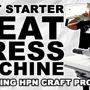 Best Heat Press Machine To Start A Home T-Shirt Business On A Budget (Unboxing HPN Craft Pro 15x15)