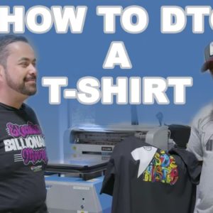 How To DTG A T-Shirt From Start To Finish (DTG Printing Step By Step) | Omniprint Freejet 330TX Plus