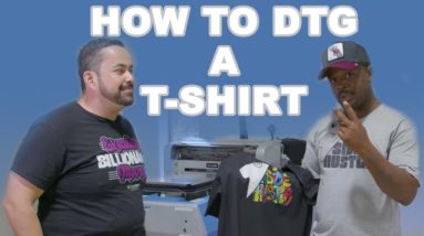 How To DTG A T-Shirt From Start To Finish (DTG Printing Step By Step) | Omniprint Freejet 330TX Plus