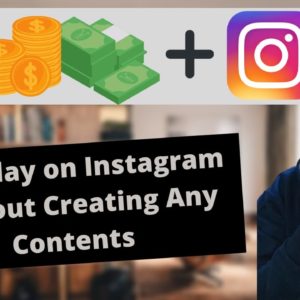 How To Make Money From Instagram Without Creating Any Contents | Unique method $100/day 🚀😀