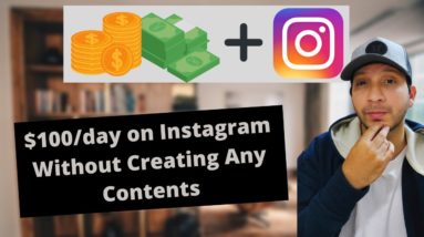 How To Make Money From Instagram Without Creating Any Contents | Unique method $100/day 🚀😀