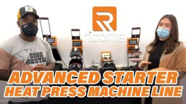 Advanced Starter Heat Press Machine Line By Ricoma (Best Heat Press Control Panel Available)