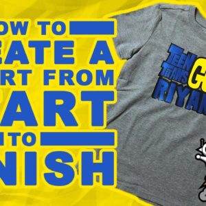 Kids Can Make Custom T-Shirt With Cricut Easy Press & Cameo 3 (Team Titans Go Shirt with Riyan)