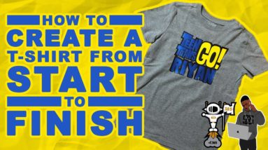 Kids Can Make Custom T-Shirt With Cricut Easy Press & Cameo 3 (Team Titans Go Shirt with Riyan)