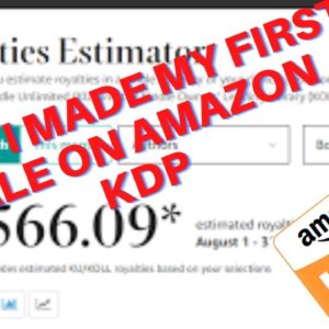 This is How a Beginner made a sale on Amazon KDP.