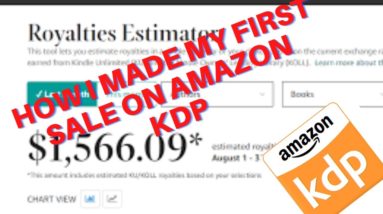 This is How a Beginner made a sale on Amazon KDP.