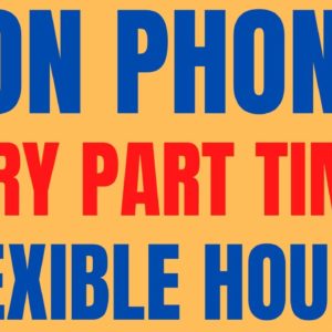 Non Phone | Very Part Time | Flexible Hours | Best Non Phone Work From Home Job | Online Jobs 2022