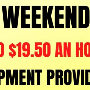 No Weekends | Make up to $19.50 An Hour | Equipment Provided | Best Work From Home Job | Remote Job