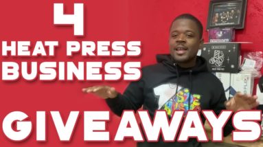 HUGE GIVEAWAY 4th YEAR ANNIVERSARY! 4 Heat Press Business Giveaways Supacolor B-Flex EconoTransfer!