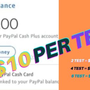 How to earn paypal money testing websites | Earn $200 per day online #shorts