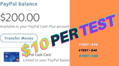 How to earn paypal money testing websites | Earn $200 per day online #shorts