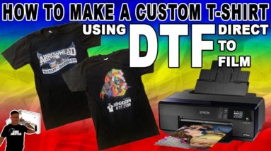 How To Customize T-Shirts With DTF Transfers (Direct To Film Transfers) [DTF Transfer Review PART 1]