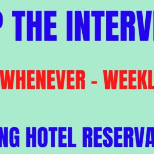 Skip The Interview | Work Whenever - Weekly Pay | Booking Hotel Reservations | Work From Home Job