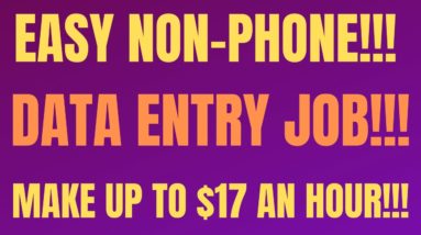 Non-Phone | Data Entry Claims Intake Processor | $14-$17 An Hour | Work From Home Job | Online Jobs