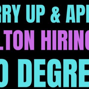 Hurry Up & Apply | Hilton Hiring | No Degree Required | Best Work From Home Jobs Hiring Now