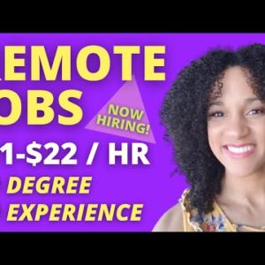 $22/hr REMOTE JOBS FROM HOME | NO EXPERIENCE NO DEGREE NEEDED | Online Jobs 2022