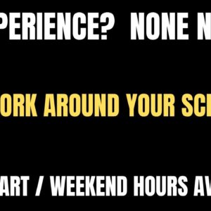 No Experience? No Problem! They Work Around Your Schedule | Full/Part/Weekend | Work From Home Job