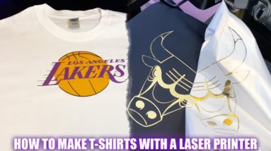 How To Make T-Shirts With A Laser Printer (Gold Foil Shirts)