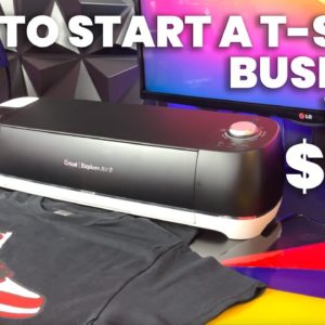 How To Start A T-Shirt Business With $300 (Cricut + Heat Press Machine)