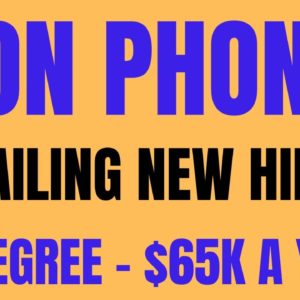 Non Phone | Emailing New Hires | No Degree - $65K A year | Non Phone Work From Home Job | Remote