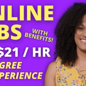 $15-21 per hour ONLINE JOB With NO DEGREE NO EXPERIENCE Needed HIRING NOW! | Remote Jobs 2022