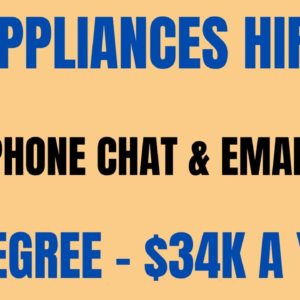 GE Appliances Hiring | Non Phone Chat & Email | No Degree - $34K A Year | Work From Home Job| Remote