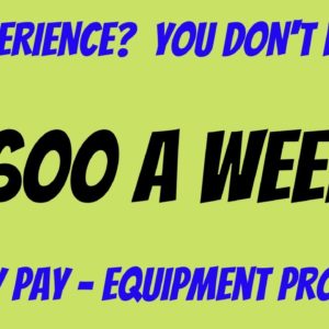 No Experience? You Don't Need It! | $600 A Week | Weekly Pay |Equipment Provided| Work From Home Job