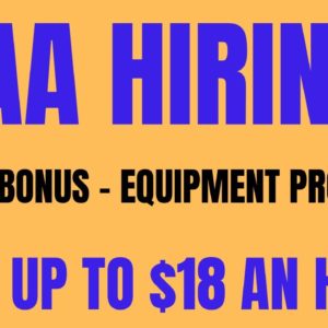 AAA Hiring | $5000 Bonus - Equipment Provided | Earn Up To $18 An Hour | Work From Home Job | Remote