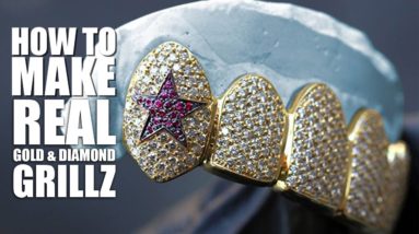 How to Make Gold Grillz (Real Gold & Diamond Teeth) The ULTIMATE Guide - TV Johnny, Icebox