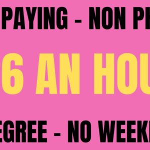 High Paying | $26 An Hour | No Degree - No Weekends | Best Non Phone Work From Home Job | Online Job