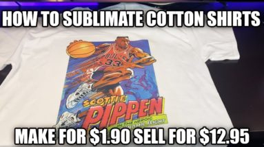 How To Make Sublimation Shirts On 100% Cotton (The Best Way To Make T-Shirts)