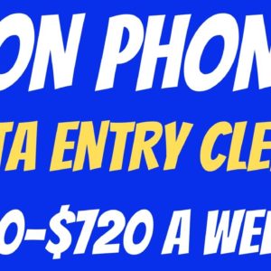 Non Phone | Data Entry Clerk | $680-$720 A Week  | Best Non Phone Work From Home Job | Remote Jobs