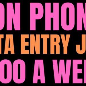 Non Phone | Data Entry Job | $600 A Week - $2,000 Bonus | Best Non Phone Work From Home Job | Remote