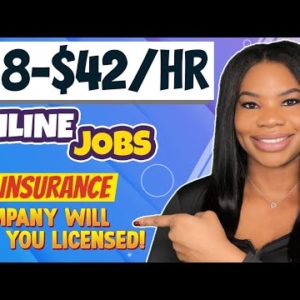 🤑 *NO EXPERIENCE!!* $18-$42/hr Insurance Online Work-From-Home Jobs! Become An Agent! APPLY ASAP!!