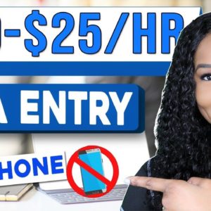 📵 $20-$25 Hourly Non-Phone DATA ENTRY Job | Very Little Experience Needed! Work From Home Jobs 2022