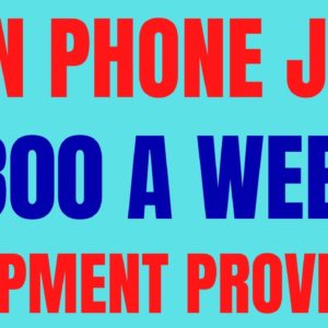 Non Phone | $800 A Week | Equipment Provided | Best Non Phone Work From Home Job | Remote Jobs 2022