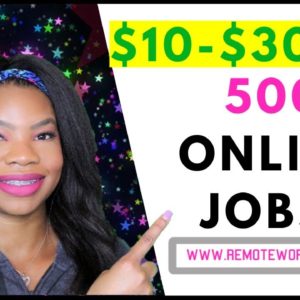 500 Work-From-Home Jobs! No-Phone. Global. Entry Level | Online, Remote Work-At-Home Jobs